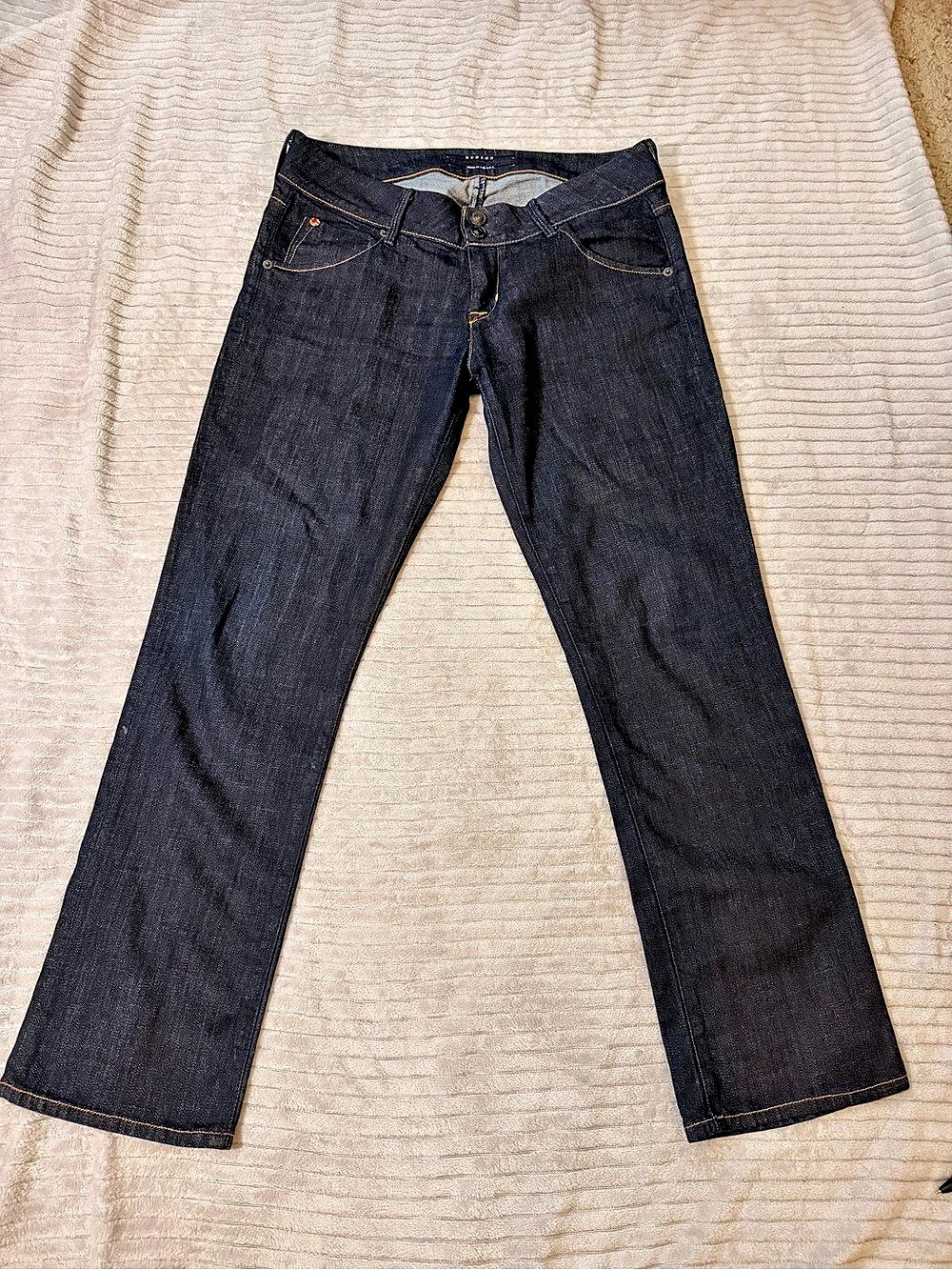 Hudson Boot Cut Jeans Blue Waist 28